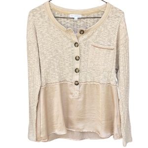 NWT coco + jaimeson XS Long Sleeve Top Buckle